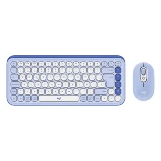 Teclado y ratón Logitech POP Icon Combo LILAC-ROSE